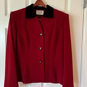 Kasper two-piece wool suit maxi skirt